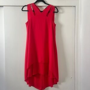 BCBGMaxAzria Vibrant Red High Low Dress